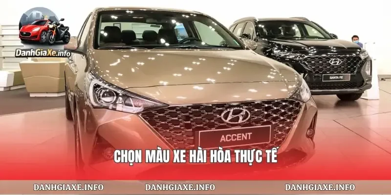 Chọn màu xe hài hòa thực tế