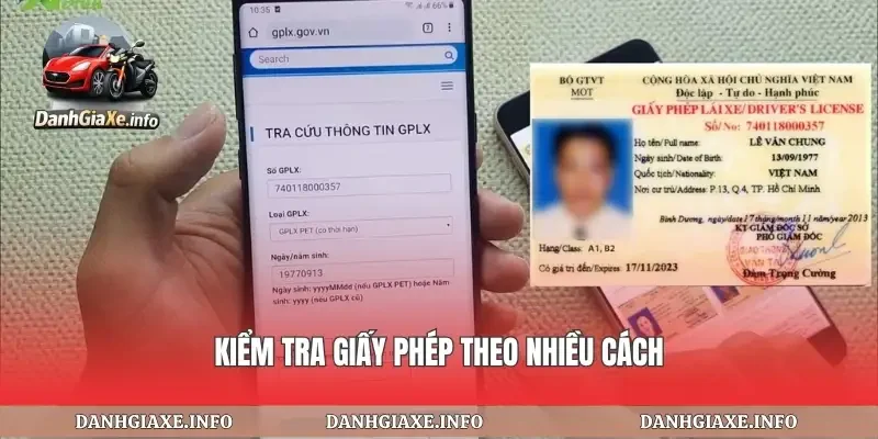 Kiểm tra giấy phép theo nhiều cách