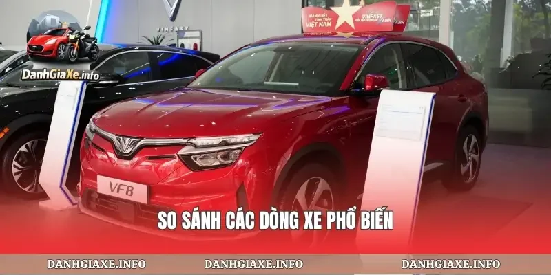 So sánh các dòng xe phổ biến