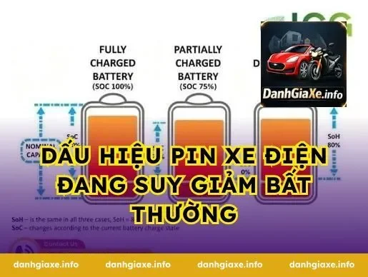 Dấu Hiệu Pin Xe Điện Đang Suy Giảm Bất Thường